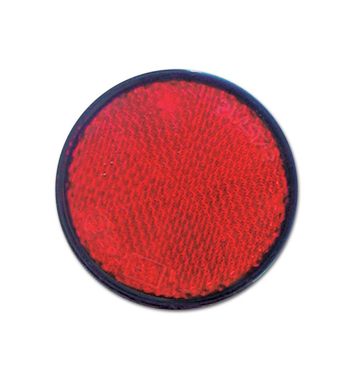 Reflex reflector Ø 60 with red sticker