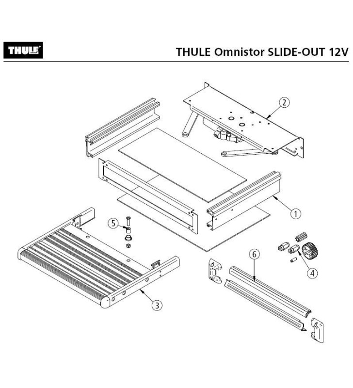 REPAIR KIT for SLIDE OUT 12V THULE platform connections