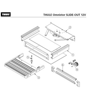 KIT DE CONNEXION DE REPOSE-PIEDS COULISSANTE 12V THILE - 1500601156