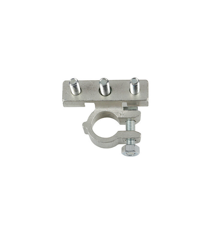 Battery clamp for cable lug hole Ø 6/6/6 mm - Positive pole