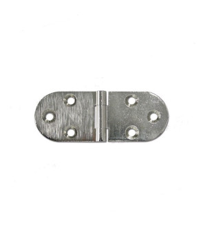 Cookie hinge 8 cm x 3 cm chrome