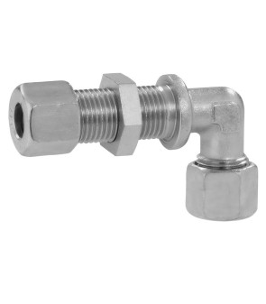 Wall pass fitting acc galvanized 90 ° gas 8mm galvanized