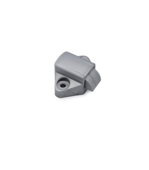 BALDACCI AS128-ST-LE - Pestillo para colgar en la pared en ABS gris, paso 32 mm H 30