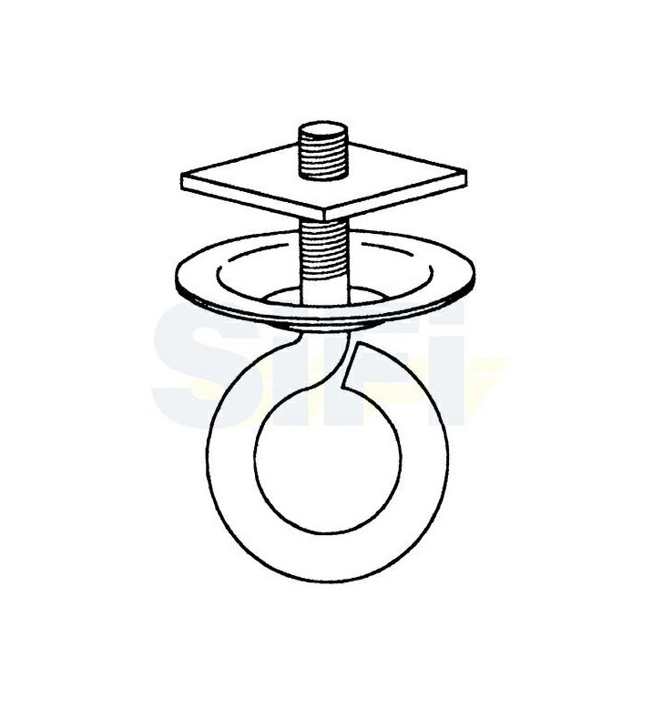 Crochet en nylon 10 pièces. pour rideaux - pour rail 10877