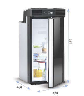 RC 10.4 70 BLACK COMPRESSOR FRIDGE 70LT. LED DISPLAY