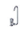 ELKA CHROME brass left tap with folding spout