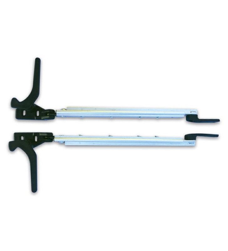 Paire de bras en polyplastique 500-650 mm fixation par vis à pression